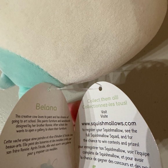 Nwt 5” Belana Squishmallow Cow - Picture 7 of 7